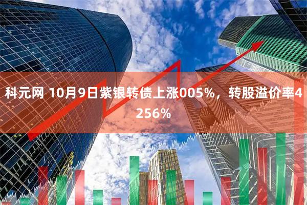 科元网 10月9日紫银转债上涨005%,转股溢价率4256%