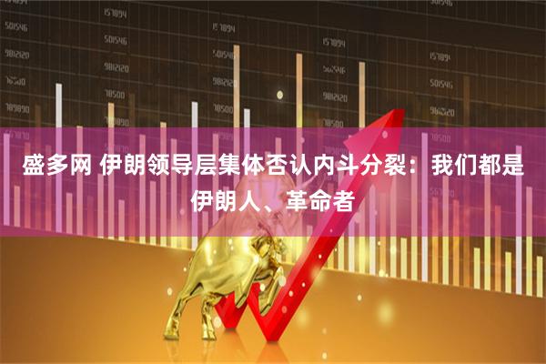 盛多网 伊朗领导层集体否认内斗分裂：我们都是伊朗人、革命者