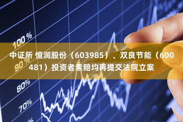 中证所 恒润股份（603985）、双良节能（600481）投资者索赔均再提交法院立案
