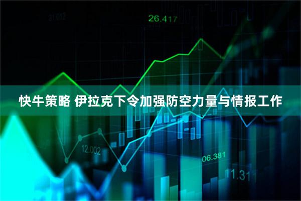 快牛策略 伊拉克下令加强防空力量与情报工作